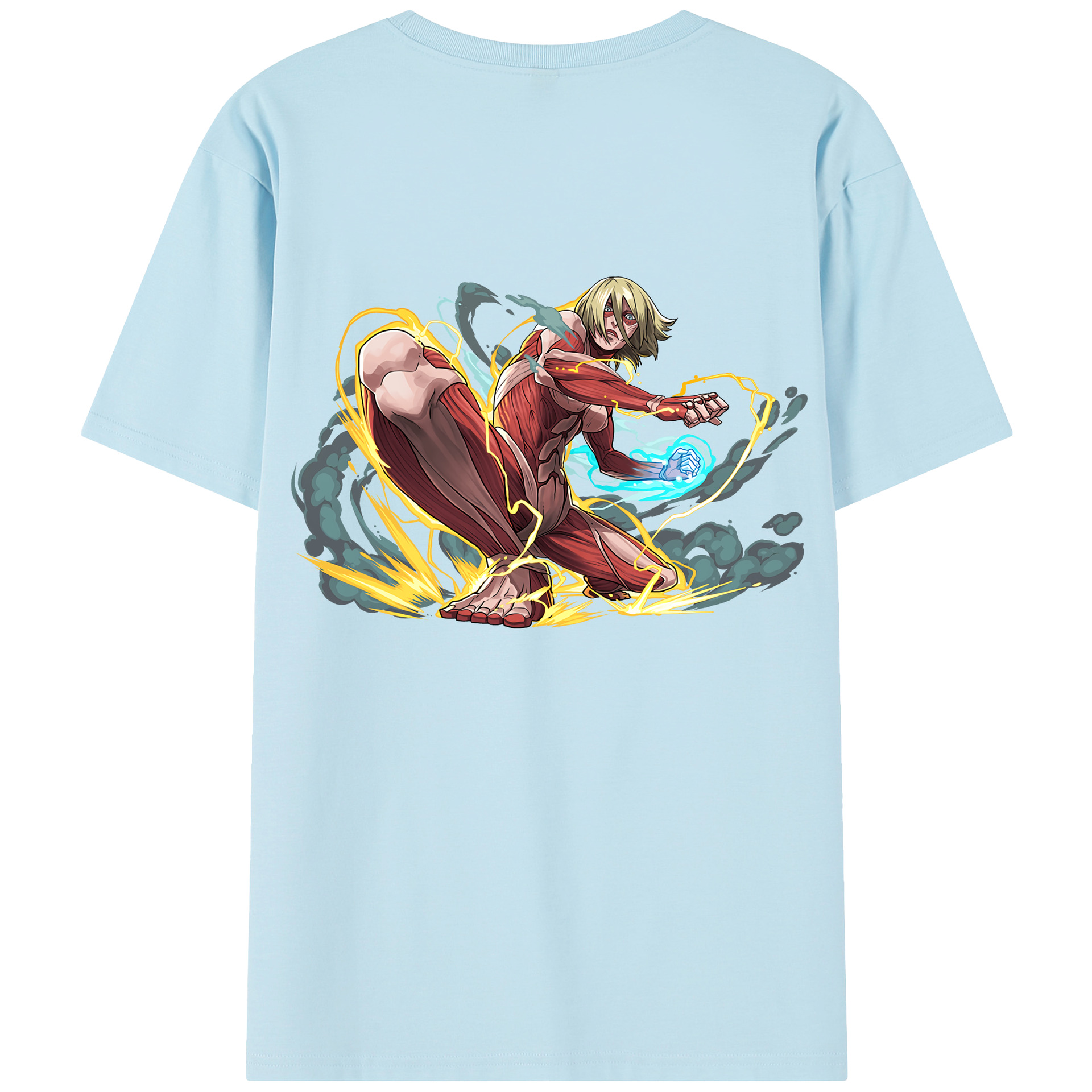 （画像用） 進撃の巨人 Attack on Titan 綿100％半袖Tシャツ（背面プリント）